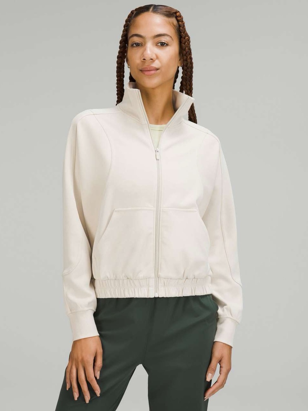 Lululemon Brushed Softstreme Funnel Neck Zip Up Jacket NWOT